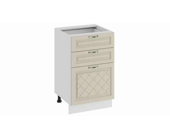 Шкаф напольный с тремя ящиками «Бьянка» | Интернет магазин мебели и декора LifeDekor