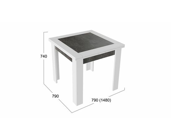 Стол раздвижной «Хьюстон» тип 3, изображение 2 | Интернет магазин мебели и декора LifeDekor