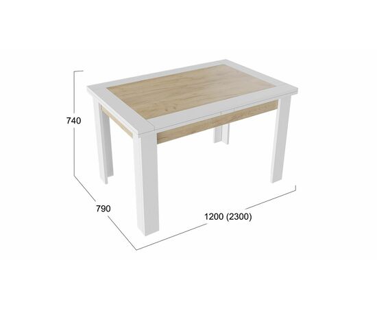 Стол раздвижной «Хьюстон» тип 4, изображение 2 | Интернет магазин мебели и декора LifeDekor