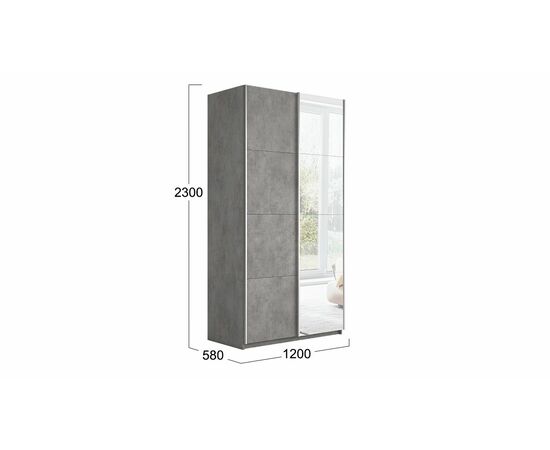 Шкаф-купе 2-х дверный «Траст», изображение 2 | Интернет магазин мебели и декора LifeDekor