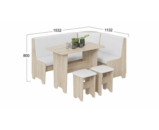 Кухонный уголок «Техас» Исп.1, изображение 2 | Интернет магазин мебели и декора LifeDekor