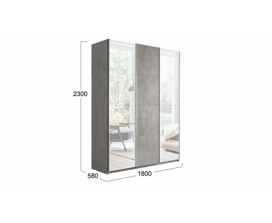 Шкаф-купе 3-х дверный «Траст», изображение 2 | Интернет магазин мебели и декора LifeDekor