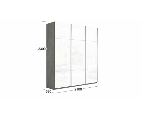 Шкаф-купе 3-х дверный «Траст», изображение 2 | Интернет магазин мебели и декора LifeDekor