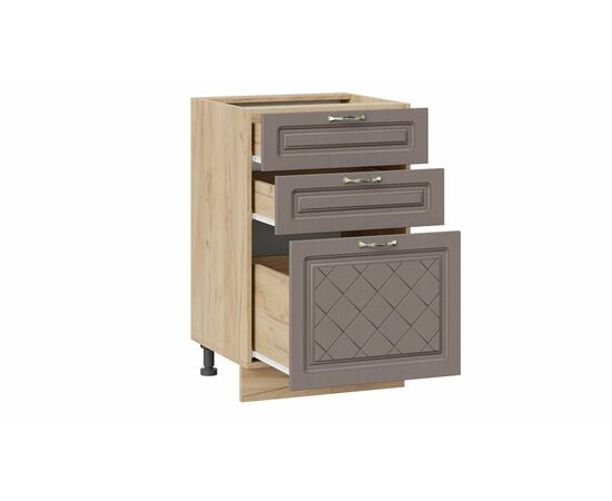 Шкаф напольный с тремя ящиками «Бьянка», изображение 2 | Интернет магазин мебели и декора LifeDekor