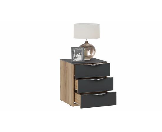 Тумба прикроватная с 3 ящиками «Глосс», изображение 3 | Интернет магазин мебели и декора LifeDekor