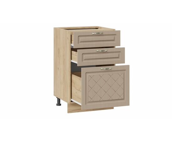 Шкаф напольный с тремя ящиками «Бьянка», изображение 3 | Интернет магазин мебели и декора LifeDekor