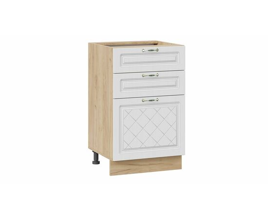 Шкаф напольный с тремя ящиками «Бьянка» | Интернет магазин мебели и декора LifeDekor