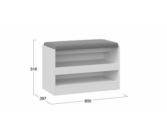 Тумба для обуви «Агата», изображение 2 | Интернет магазин мебели и декора LifeDekor
