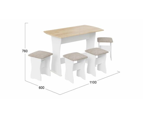 Обеденная группа тип 1, изображение 2 | Интернет магазин мебели и декора LifeDekor