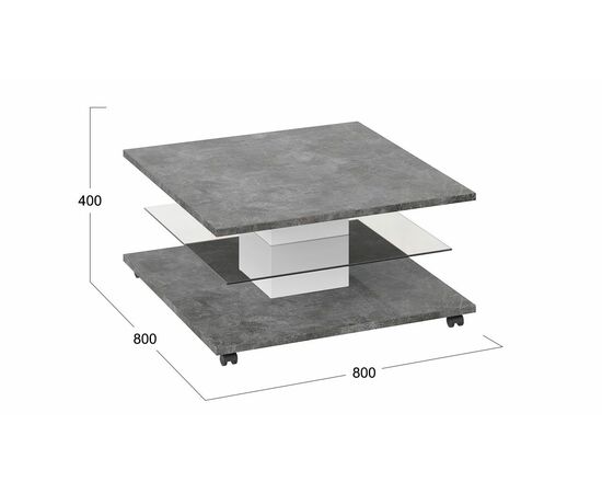 Стол журнальный «Diamond» тип 1, изображение 2 | Интернет магазин мебели и декора LifeDekor