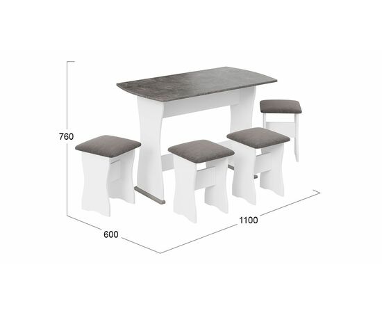 Обеденная группа тип 1, изображение 2 | Интернет магазин мебели и декора LifeDekor