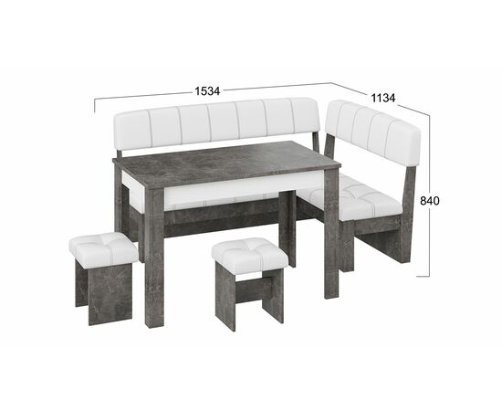 Кухонный уголок «Альфа», изображение 2 | Интернет магазин мебели и декора LifeDekor