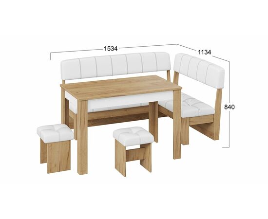 Кухонный уголок «Альфа», изображение 2 | Интернет магазин мебели и декора LifeDekor