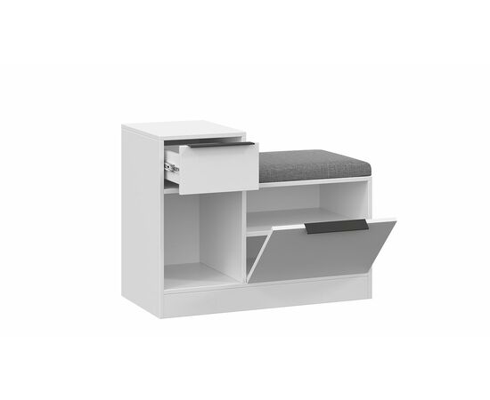 Тумба для обуви «Агата» комбинированная, изображение 5 | Интернет магазин мебели и декора LifeDekor