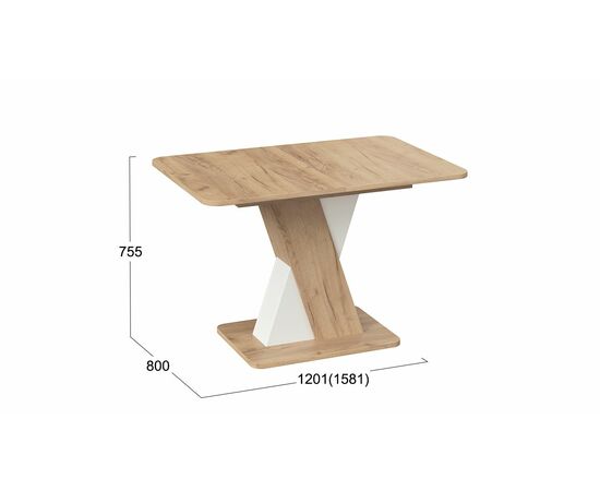 Стол обеденный раздвижной «Люксембург» Тип 3, изображение 2 | Интернет магазин мебели и декора LifeDekor