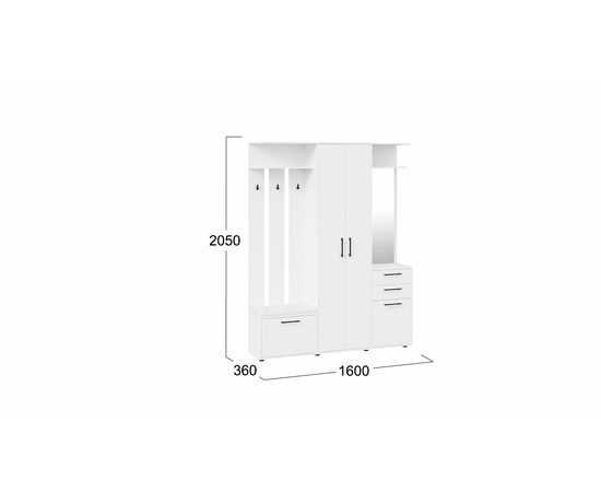 Набор мебели для прихожей «Витра» Тип 2, изображение 2 | Интернет магазин мебели и декора LifeDekor