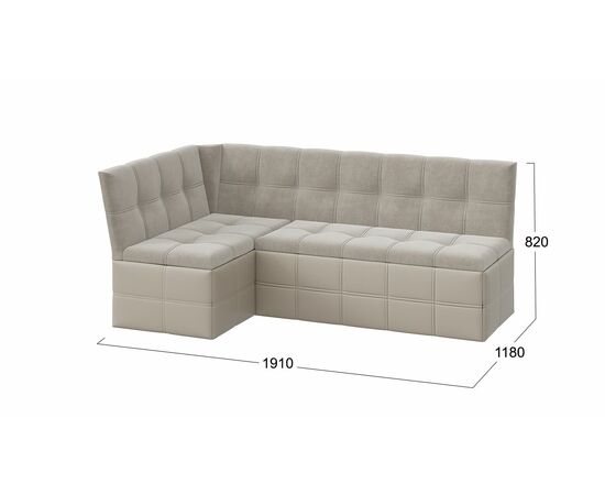 Скамья угловая «Домино» со спальным местом исп. 2, изображение 2 | Интернет магазин мебели и декора LifeDekor