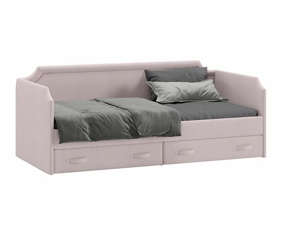 Кровать с мягкой обивкой и ящиками «Кантри» Тип 1 (900) | Интернет магазин мебели и декора LifeDekor