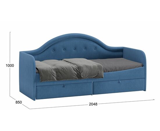 Кровать «Адель» с мягкой спинкой тип 1, изображение 2 | Интернет магазин мебели и декора LifeDekor