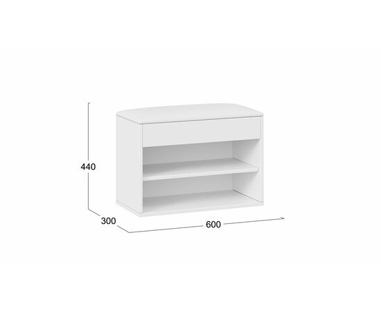 Тумба для обуви «Лайт» Тип 1, изображение 3 | Интернет магазин мебели и декора LifeDekor