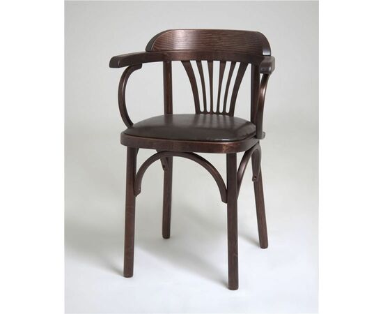 Стул Михаэль венский мягкий (темный тон, экокожа коричневая), изображение 3 | Интернет магазин мебели и декора LifeDekor