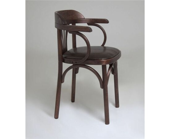 Стул Михаэль венский мягкий (темный тон, экокожа коричневая), изображение 5 | Интернет магазин мебели и декора LifeDekor