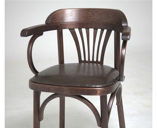 Стул Михаэль венский мягкий (темный тон, экокожа коричневая), изображение 6 | Интернет магазин мебели и декора LifeDekor