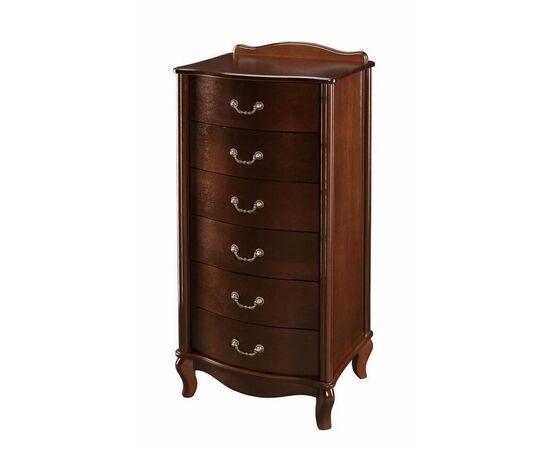 Комод "Джульетта" узкий 6 ящ. (орех ) Вис | Интернет магазин мебели и декора LifeDekor