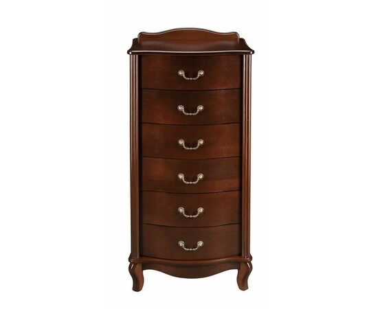 Комод "Джульетта" узкий 6 ящ. (орех ) Вис, изображение 2 | Интернет магазин мебели и декора LifeDekor