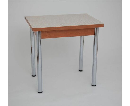 Стол 831-ЛС (Итальянская мозайка 4051/ЛДСП+кромка ольха/ноги хром) | Интернет магазин мебели и декора LifeDekor