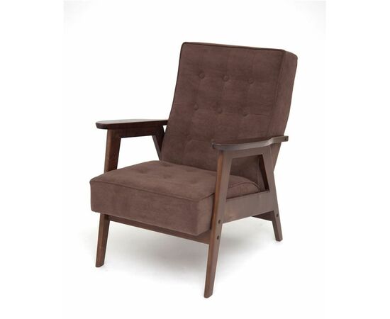 Кресло РЕТРО (темный тон / RS32 - коричневый) | Интернет магазин мебели и декора LifeDekor