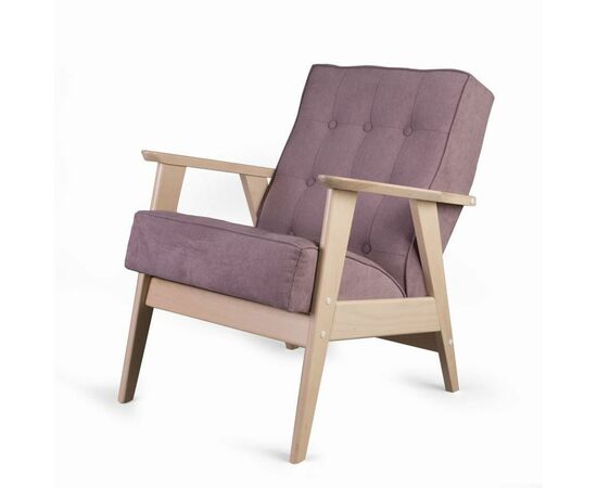 Кресло РЕТРО (беленый дуб / RS 12 - розовый) | Интернет магазин мебели и декора LifeDekor