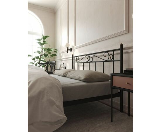 Кровать "Франческа" без изножья (120х200/ноги металл/цвет Черный), изображение 4 | Интернет магазин мебели и декора LifeDekor