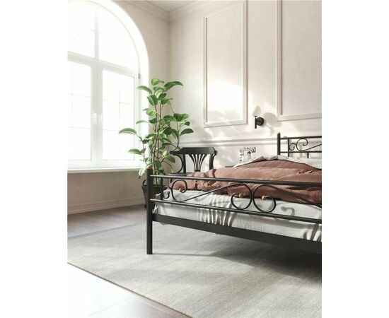 Кровать Франческа с изножьем (140х200/ноги металл/цвет Черный), изображение 3 | Интернет магазин мебели и декора LifeDekor