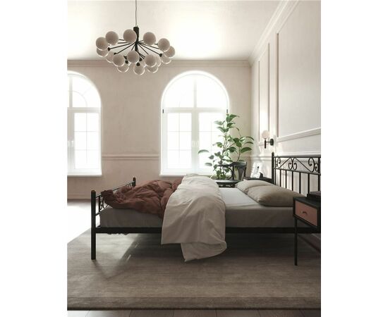 Кровать Франческа с изножьем (140х200/ноги металл/цвет Черный), изображение 4 | Интернет магазин мебели и декора LifeDekor