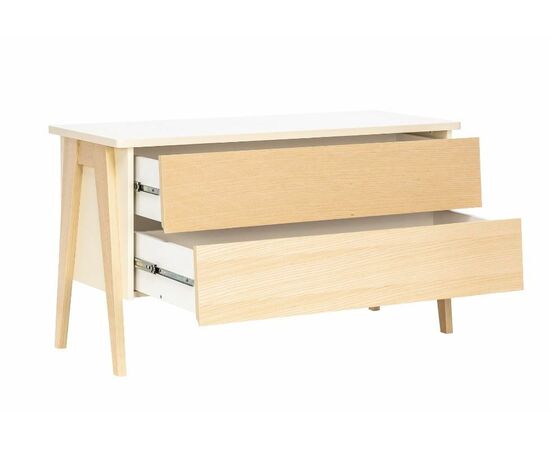 Комод Сканди 2 ящ. (Натуральное дерево/дуб шампань), изображение 2 | Интернет магазин мебели и декора LifeDekor