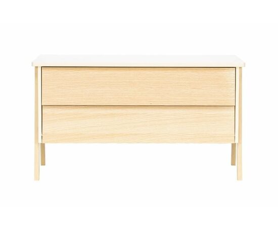 Комод Сканди 2 ящ. (Натуральное дерево/дуб шампань), изображение 3 | Интернет магазин мебели и декора LifeDekor