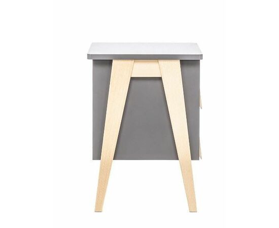 Тумбочка "Сканди" 2 ящ. (Натуральное дерево/серый ясень), изображение 3 | Интернет магазин мебели и декора LifeDekor