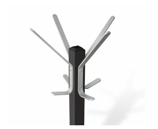 Вешалка Альберто CR-20 Sheffilton (Венге/алюмин.мет), изображение 2 | Интернет магазин мебели и декора LifeDekor