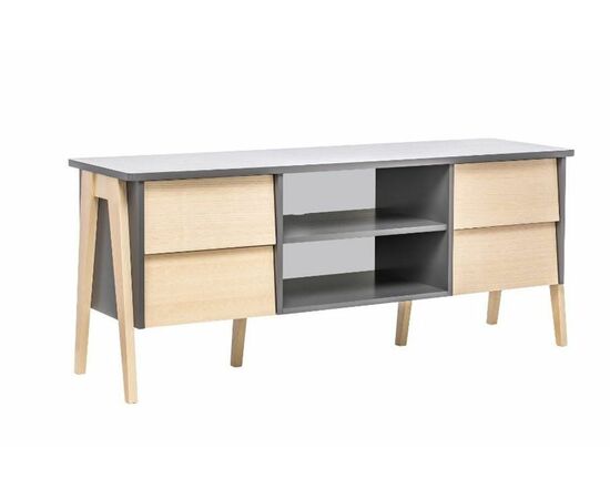 ТВ-тумба "Сканди" (Натуральное дерево/серый ясень) | Интернет магазин мебели и декора LifeDekor