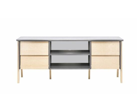 ТВ-тумба "Сканди" (Натуральное дерево/серый ясень), изображение 2 | Интернет магазин мебели и декора LifeDekor