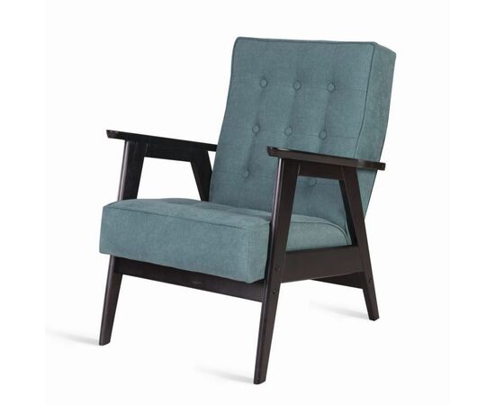 Кресло РЕТРО (венге / RS 29 - бирюзовый) | Интернет магазин мебели и декора LifeDekor
