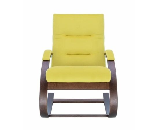 Кресло-качалка Милано  (Орех текстура/ткань V 28), изображение 2 | Интернет магазин мебели и декора LifeDekor