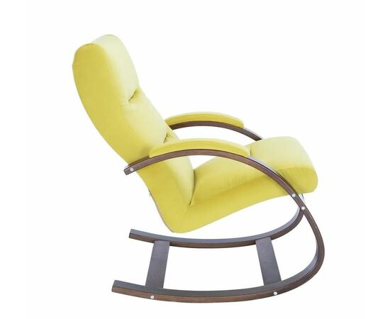 Кресло-качалка Милано  (Орех текстура/ткань V 28), изображение 3 | Интернет магазин мебели и декора LifeDekor