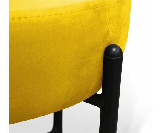 Банкетка В 4-SHT (ткань-металл/желтый-черный муар), изображение 3 | Интернет магазин мебели и декора LifeDekor