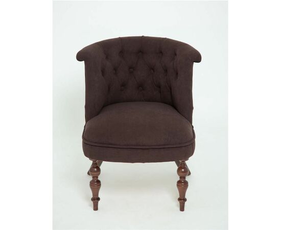 Кресло Бархат (темный тон / RS 32  - коричневый), изображение 2 | Интернет магазин мебели и декора LifeDekor