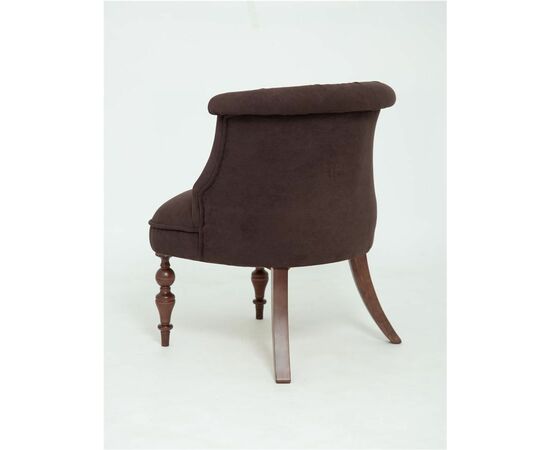 Кресло Бархат (темный тон / RS 32  - коричневый), изображение 3 | Интернет магазин мебели и декора LifeDekor