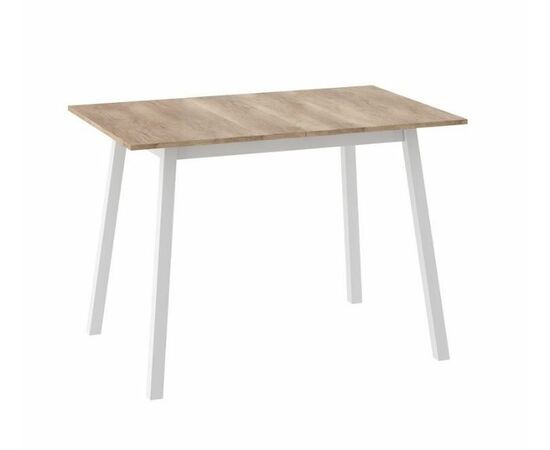 ТИРК стол раздвижной 110(142)х70  Дуб каньон/Белый | Интернет магазин мебели и декора LifeDekor