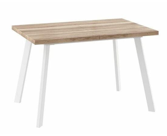 БОРГ-120(160)х80стол раздвижной Дуб каньон/Белый | Интернет магазин мебели и декора LifeDekor