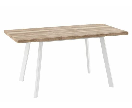 БОРГ-120(160)х80стол раздвижной Дуб каньон/Белый, изображение 2 | Интернет магазин мебели и декора LifeDekor